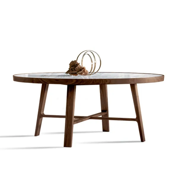 Round Table Alivar Compass Lazy Susan