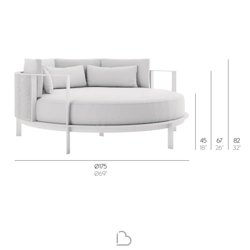 Letto Rotondo Chill Gandiablasco Solanas