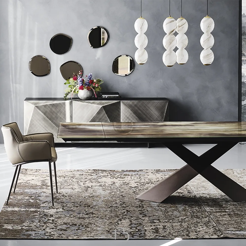 Cattelan Tyron CrystalArt Drive Table