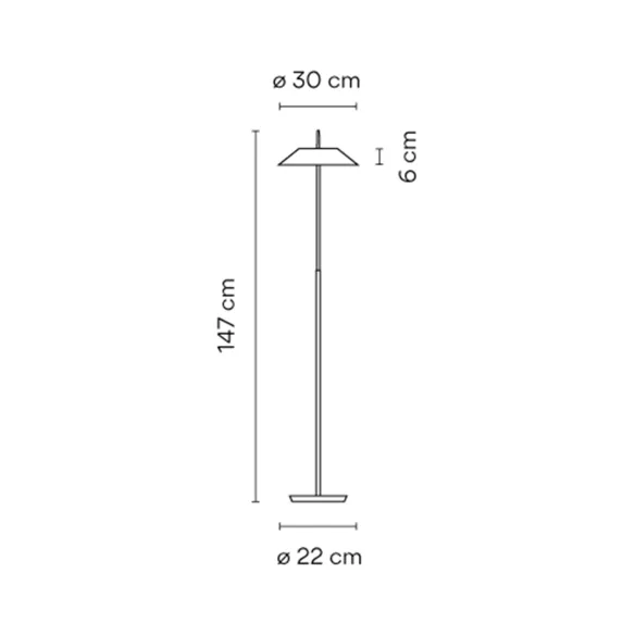 Lampada da Terra Vibia Mayfair 5510