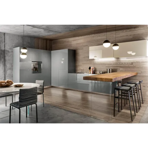 Lago 36e8 Glass Kitchen
