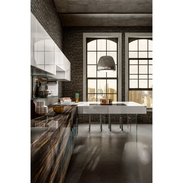 Lago 36e8 Wood XGlass Kitchen