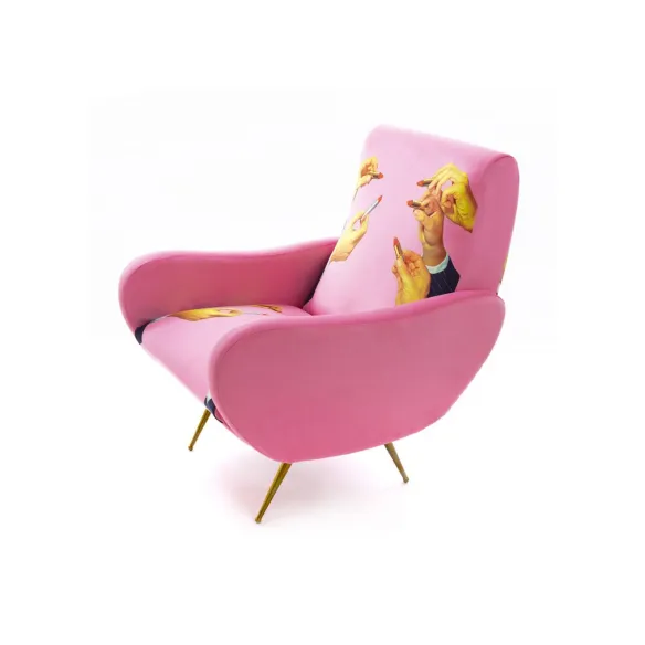 Seletti Sessel Pink Lipstick