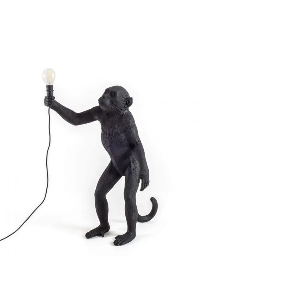 Seletti Tischlampe Monkey Lamp Black