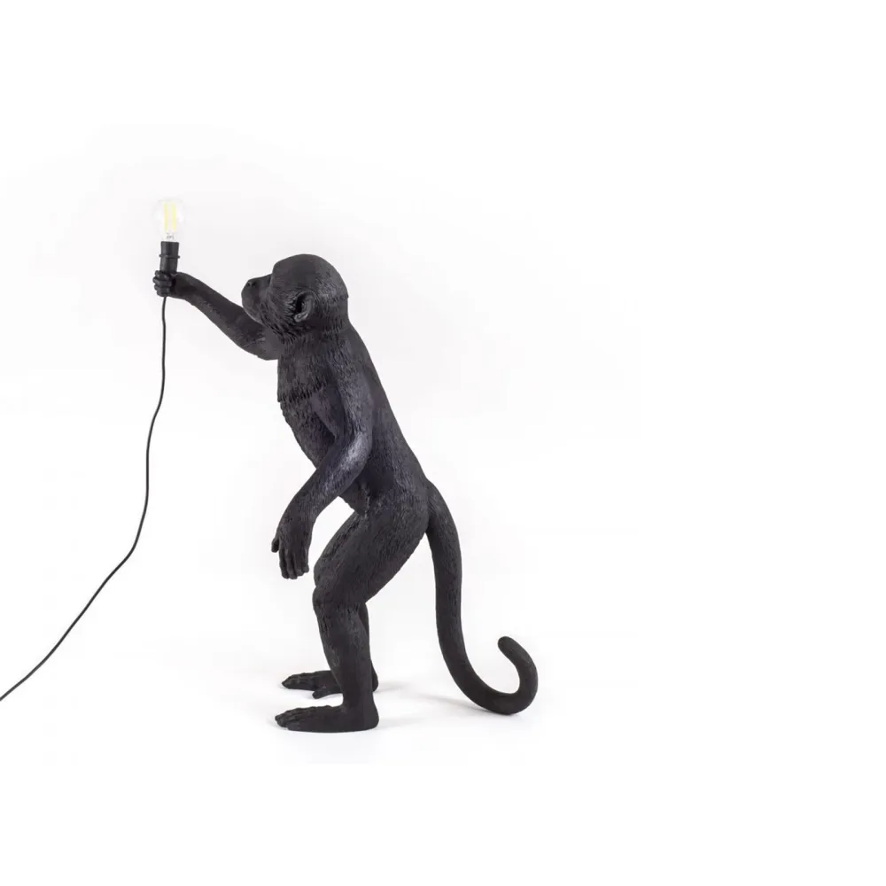 Seletti Lámpara de mesa Monkey Lamp Black
