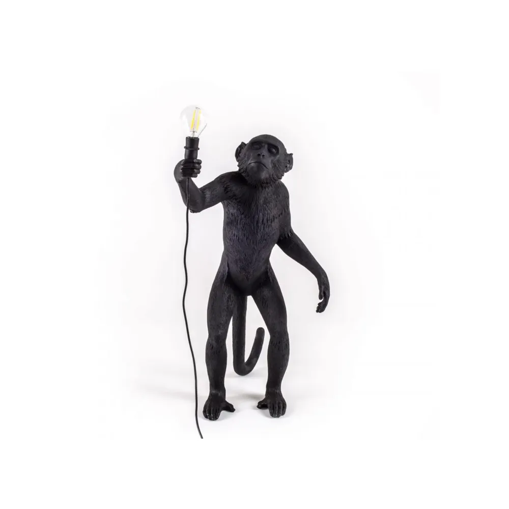 Seletti Lámpara de mesa Monkey Lamp Black