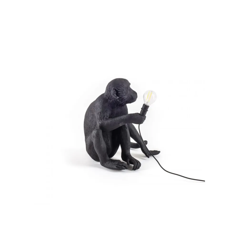 Seletti Tischlampe Monkey Lamp Black
