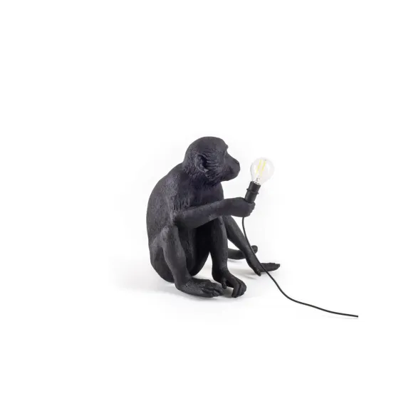 Seletti Lámpara de mesa Monkey Lamp Black