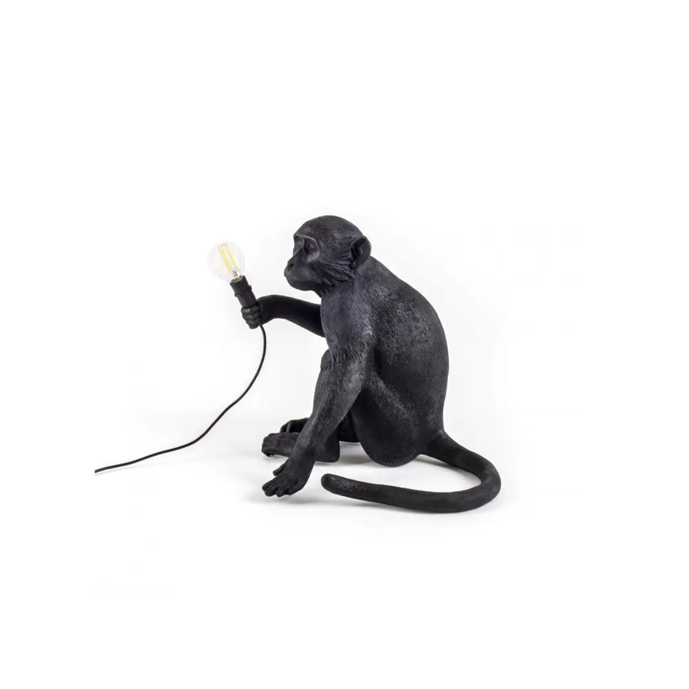 Seletti Tischlampe Monkey Lamp Black