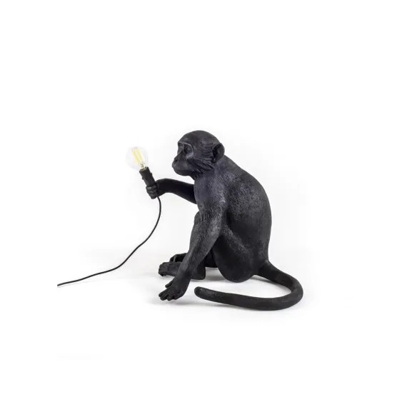 Seletti Lámpara de mesa Monkey Lamp Black