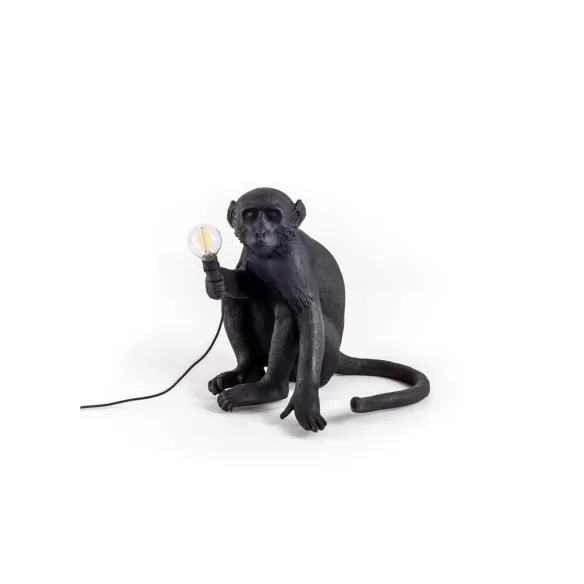 Seletti Table Lamp Monkey Lamp Black