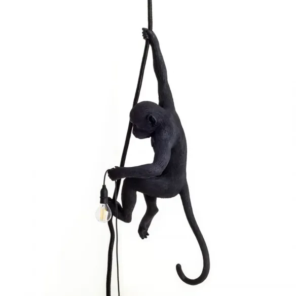 Seletti Lámpara de mesa Monkey Lamp Black