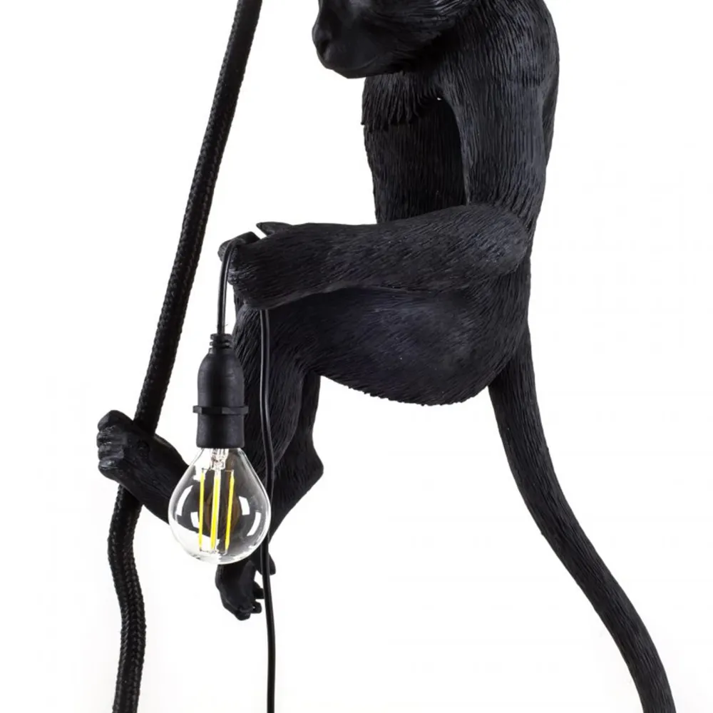 Seletti Table Lamp Monkey Lamp Black