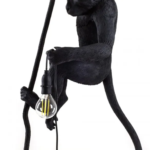 Seletti Table Lamp Monkey Lamp Black