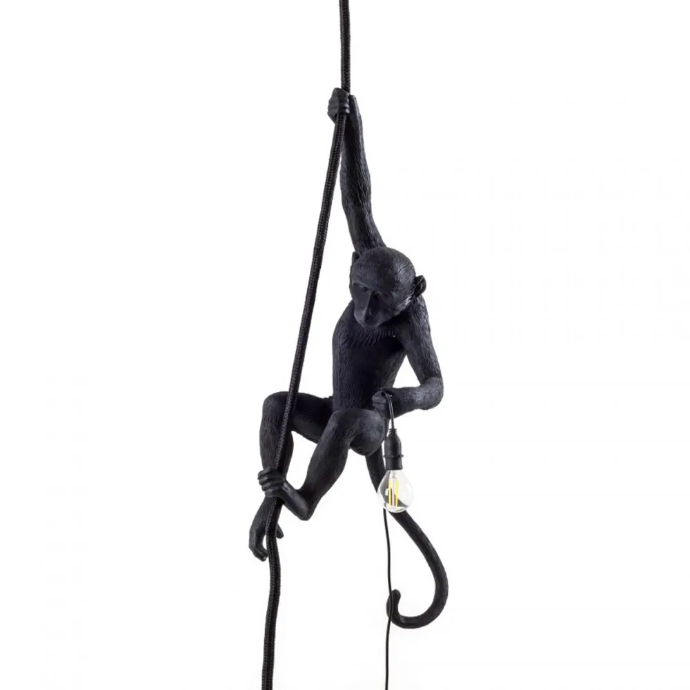 Seletti Lámpara de mesa Monkey Lamp Black
