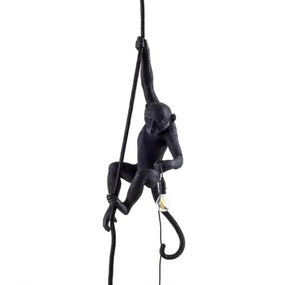 Seletti Lámpara de mesa Monkey Lamp Black