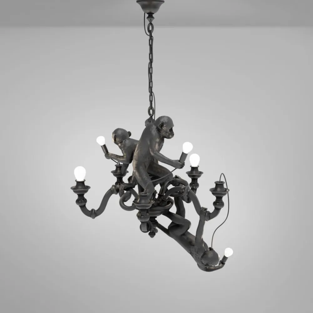 Seletti Suspension Lamp Monkey Chandelier