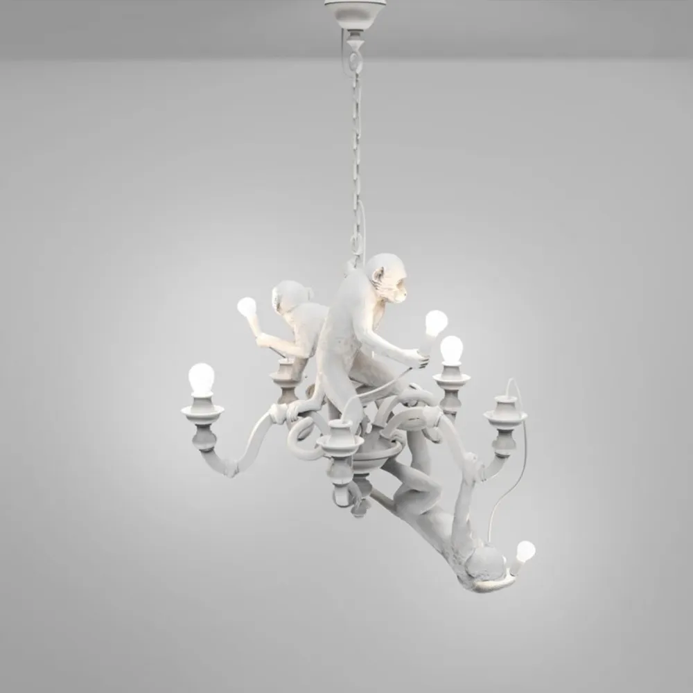 Seletti Lámpara de suspensión Monkey Chandelier