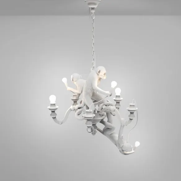Seletti Lampada a sospensione Monkey Chandelier