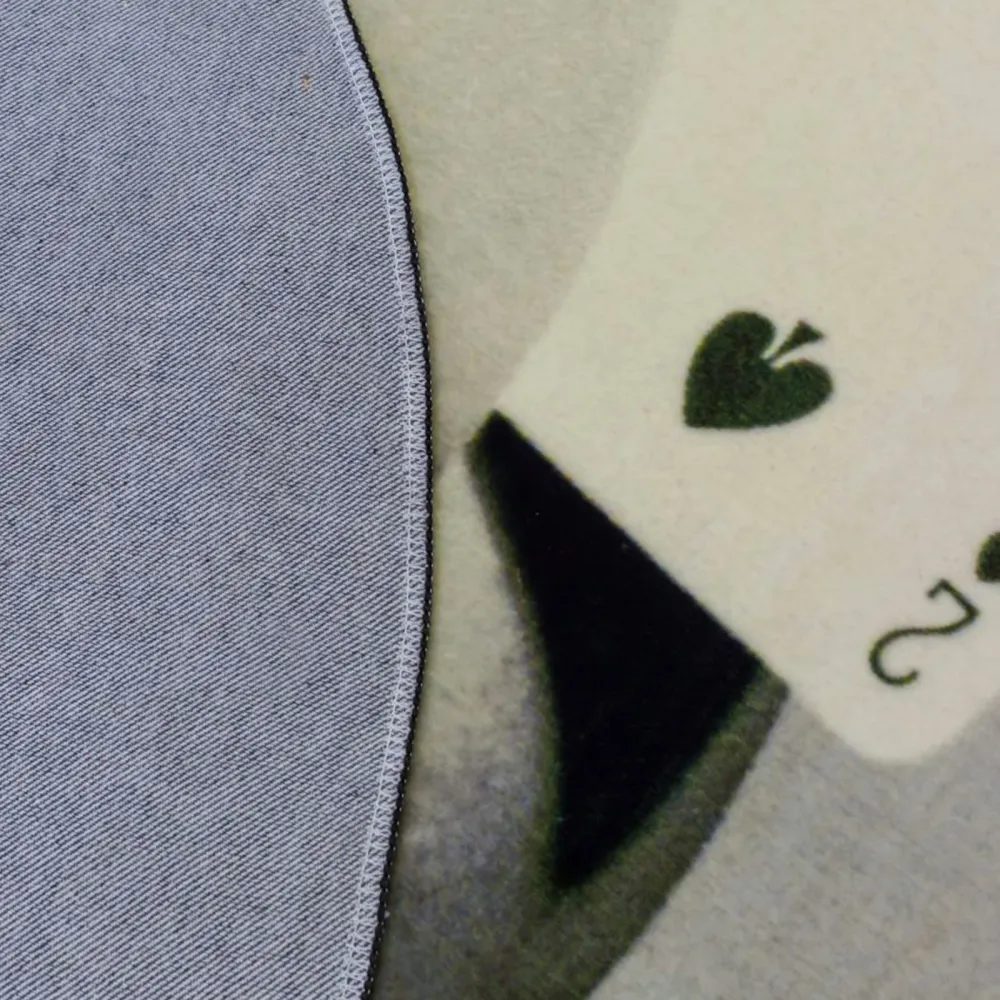 Seletti Round carpet Two of spades