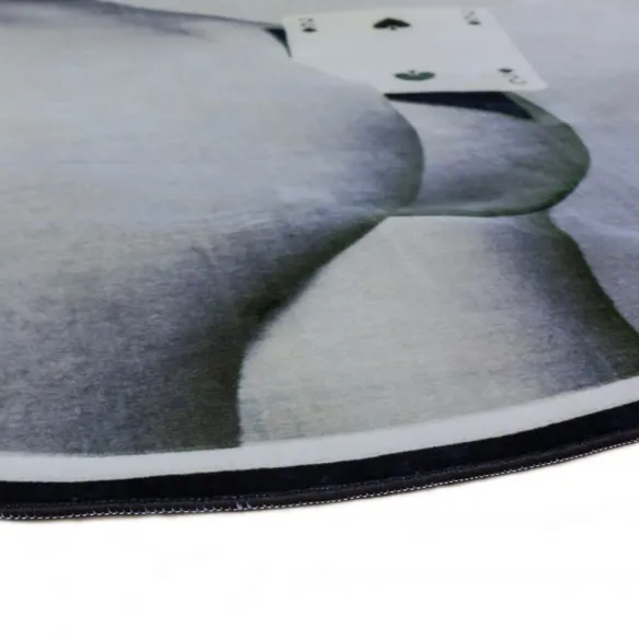 Seletti Tapis rond Two of spades
