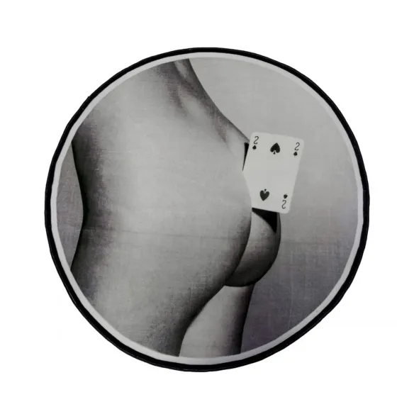 Seletti Tapis rond Two of spades