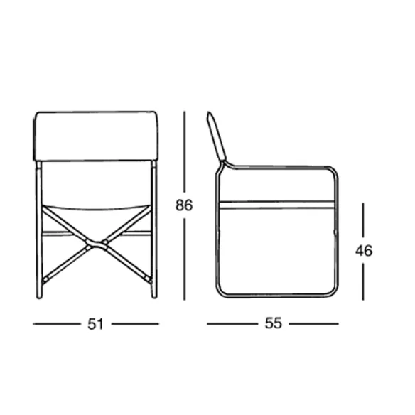 Zanotta April Silla plegable
