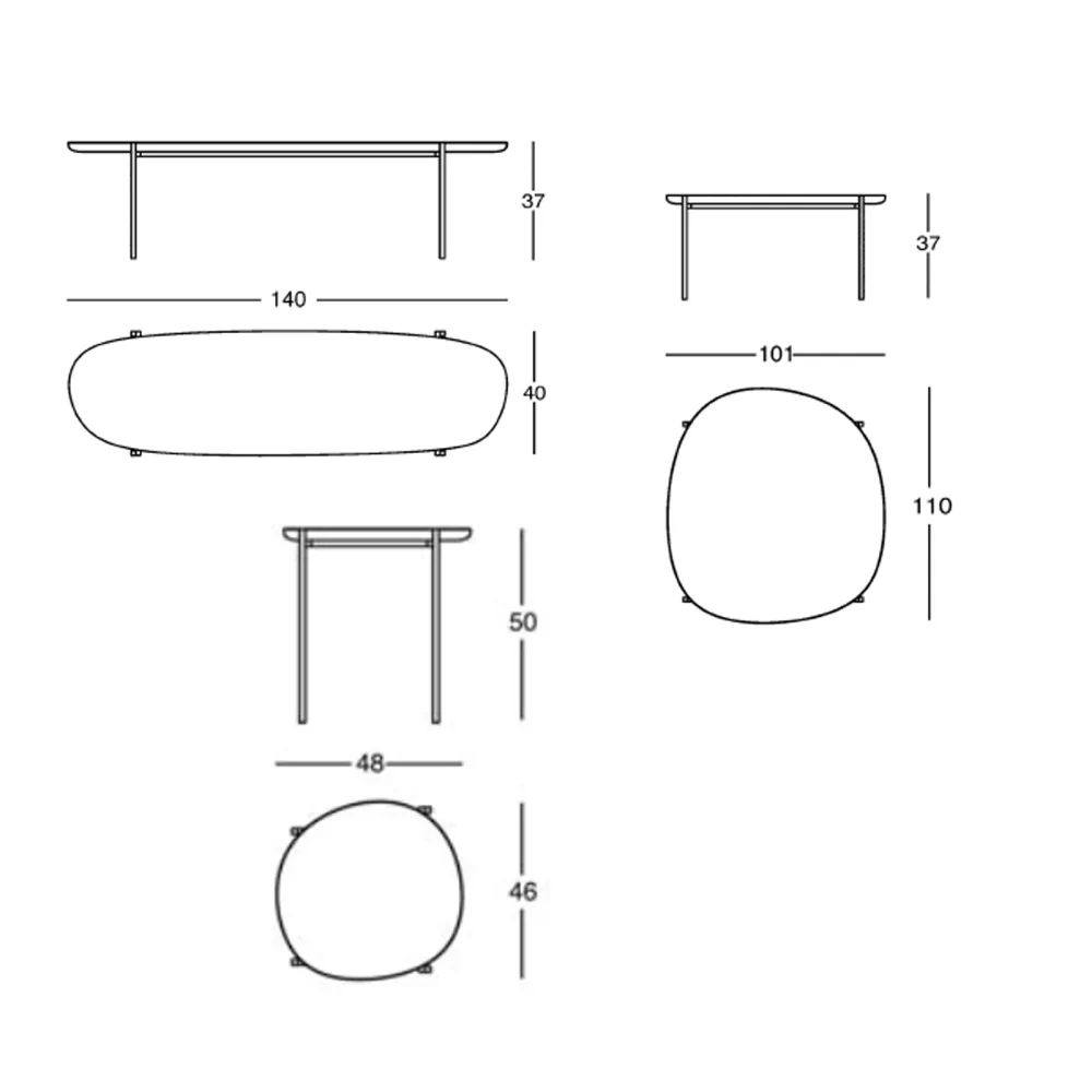 Zanotta Niobe Couchtisch