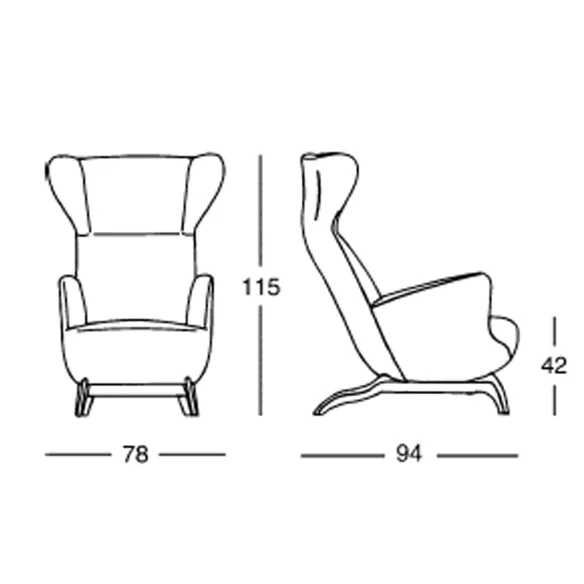 Zanotta Ardea CM Armchair