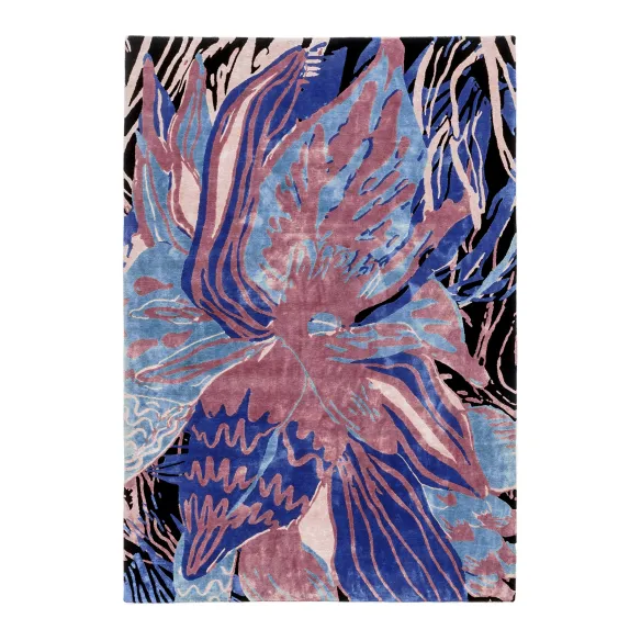 Karpeta Psychedelic flower Teppich