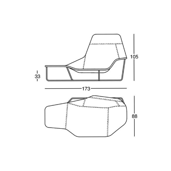 Zanotta Lama Chaise longue