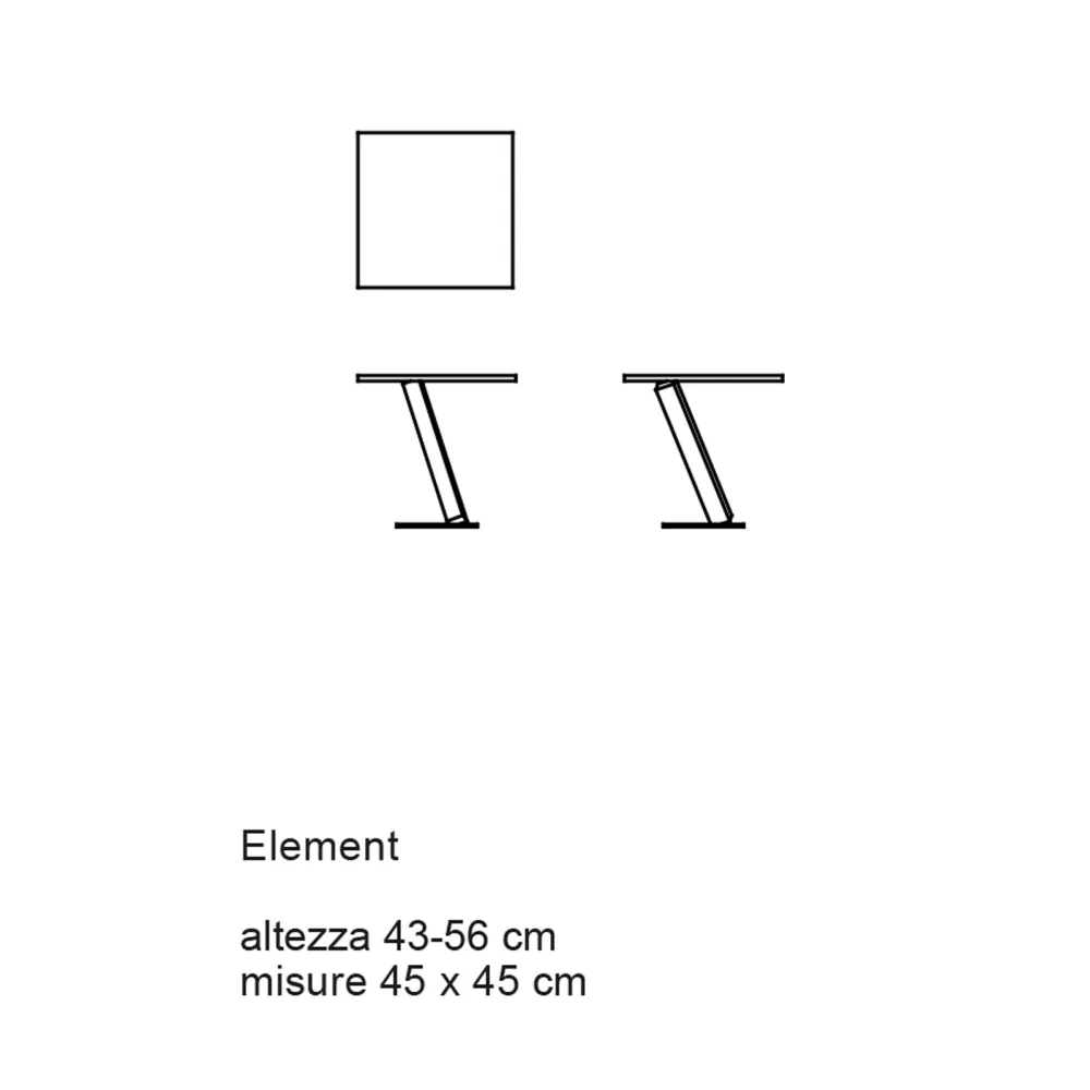 Petite table Desalto Element 681