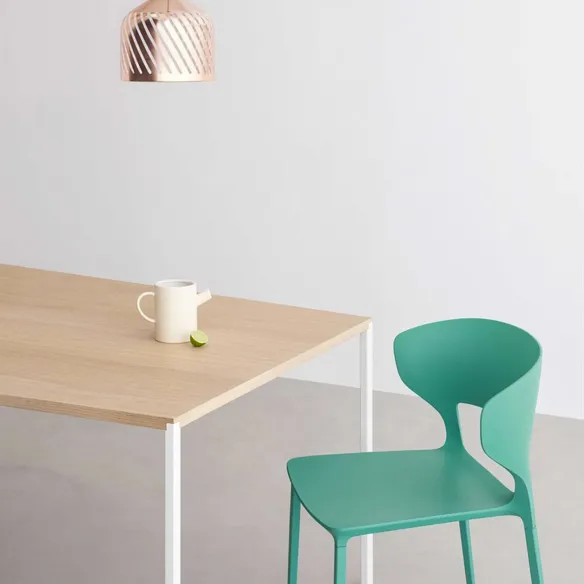 Tisch mit Holzplatte Desalto 25
