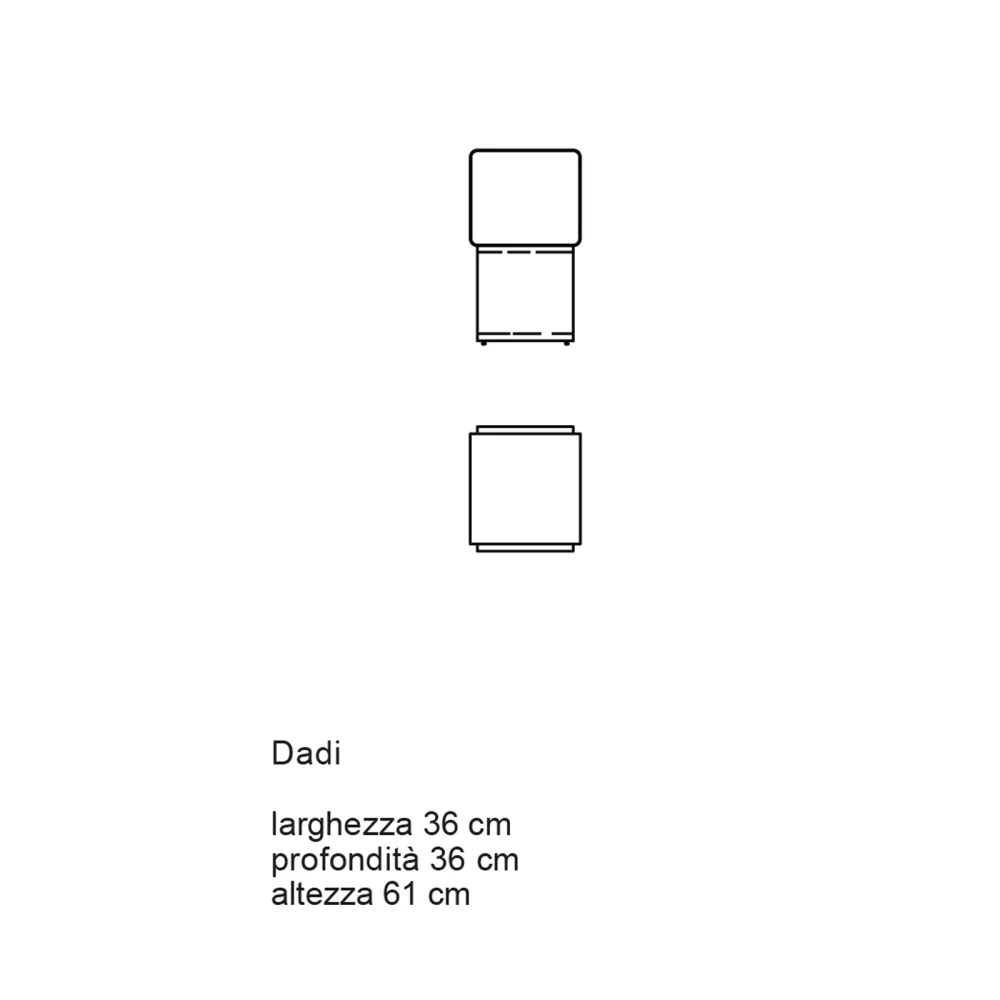 Multipurpose table Desalto Dadi 409