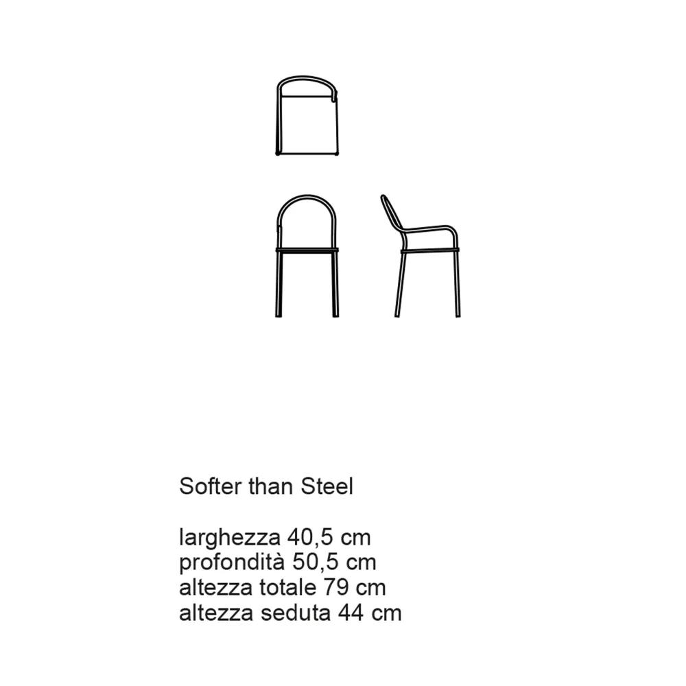 Chair Desalto Softer than Steel 695