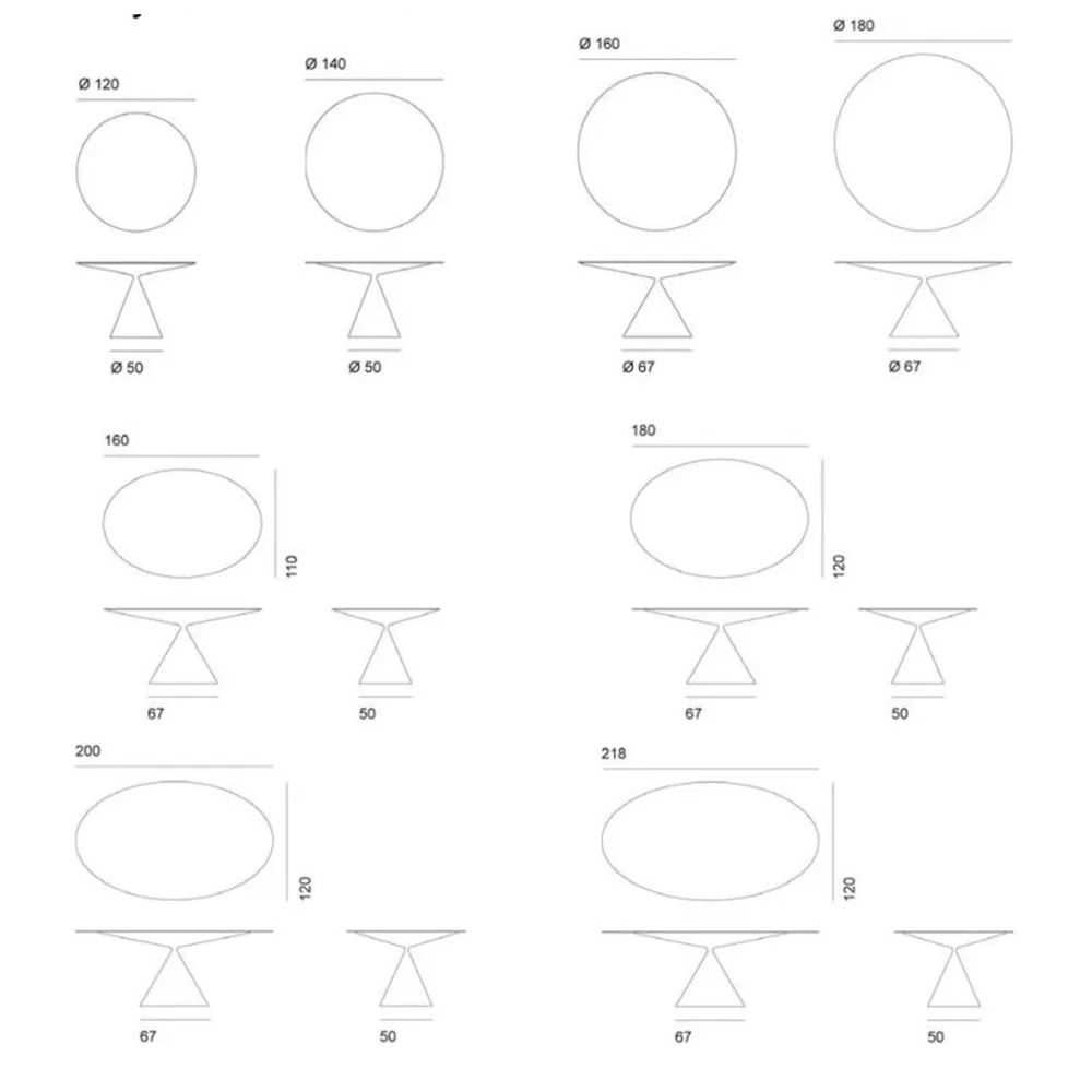 Table Desalto Clay Stone Finishes 697