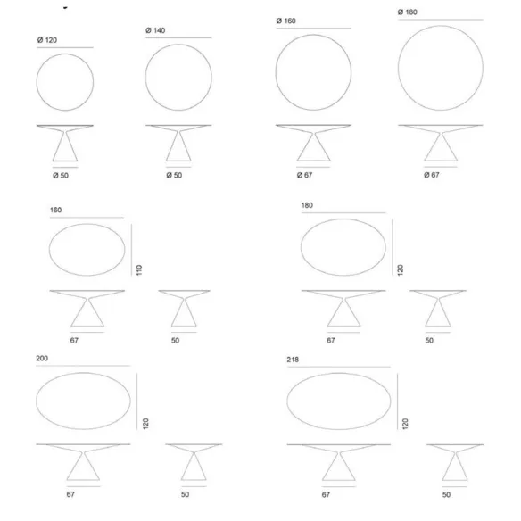 Table Desalto Finitions Stone 697