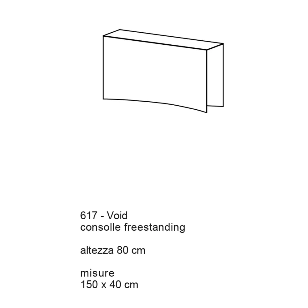 Consolle Free Standing Desalto Void 617