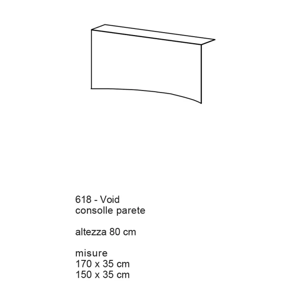 Consolle a Parete Desalto Void 618