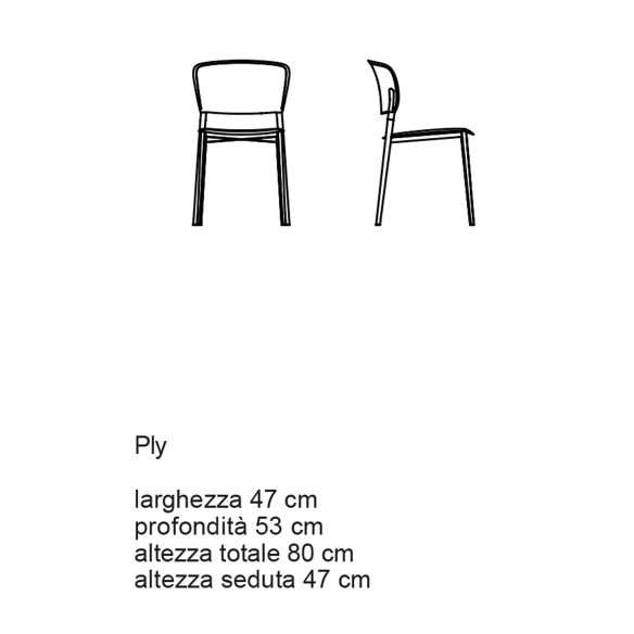 Silla de Polipropileno Desalto Ply