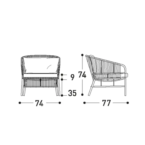 Loungesessel Varaschin Cricket