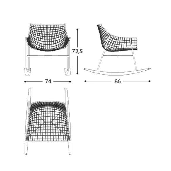 Sillón mecedora Varaschin Summer Set