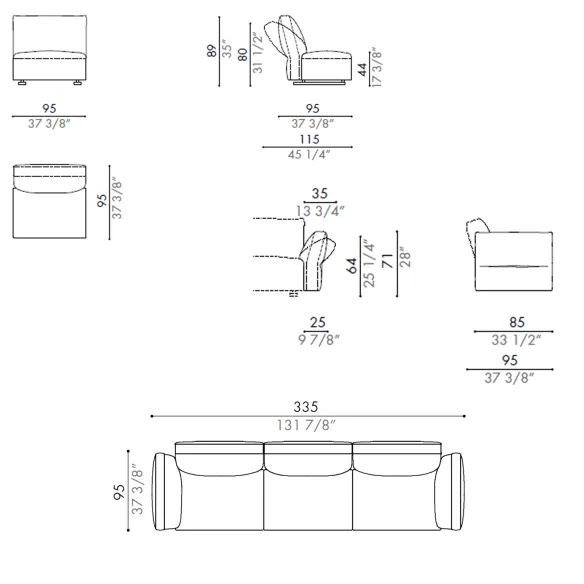 Sofá Désirée Hab Composición L1