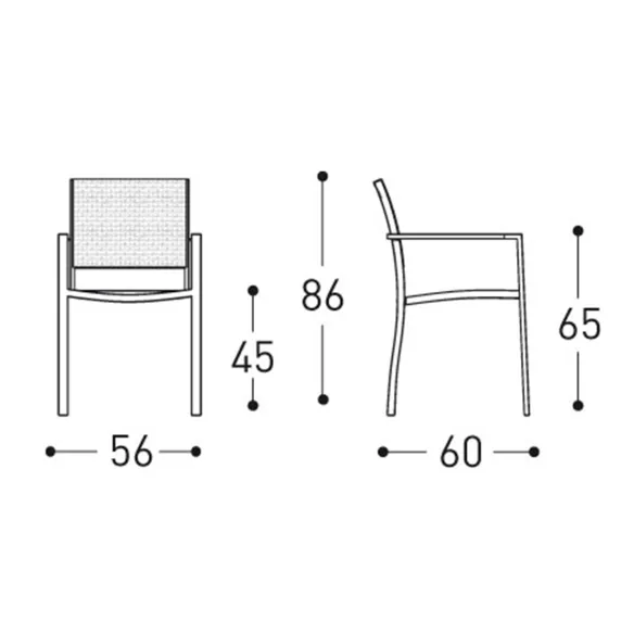 Silla con Reposabrazos Varaschin Victor