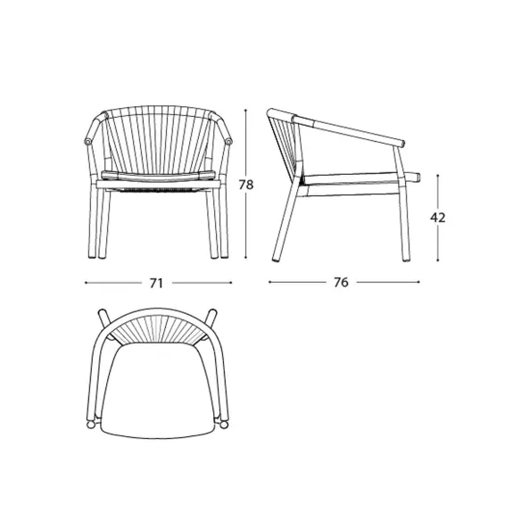 Fauteuil Lounge Varaschin Smart