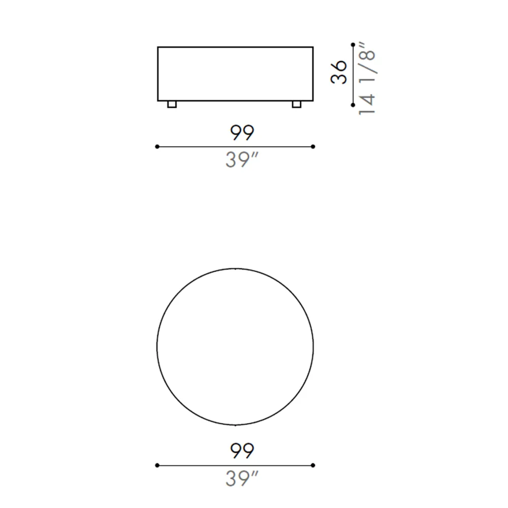 Pouf Désirée Linear
