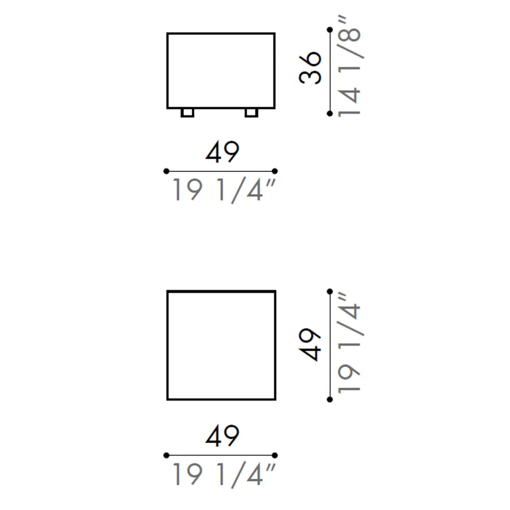 Pouf Désirée Linear
