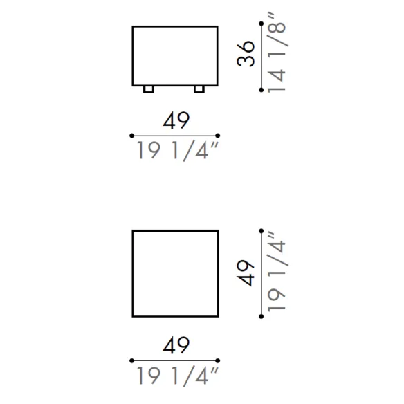 Pouf Désirée Linear