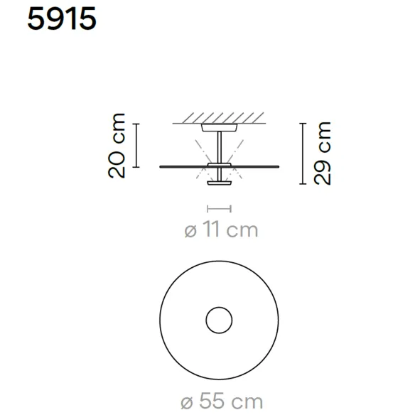 Plafonnier Vibia Flat 5915-5926