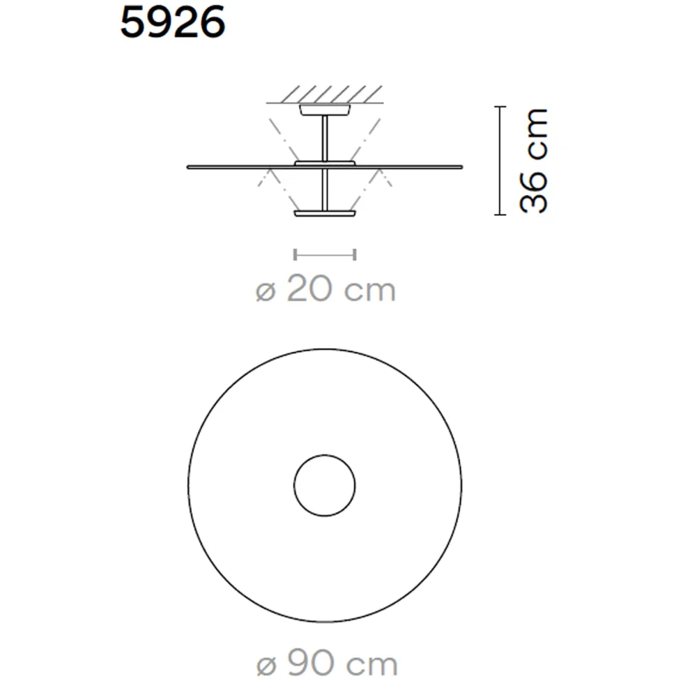 Plafonnier Vibia Flat 5915-5926